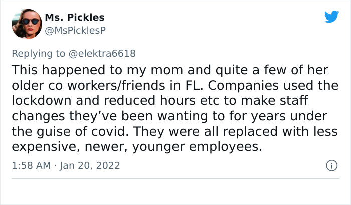 A Woman Online Revealed How She Was Fired And Replaced By A Much Younger Employee, Debate Ensued A Woman Online Revealed How She Was Fired And Replaced By A Much Younger Employee, Debate Ensued