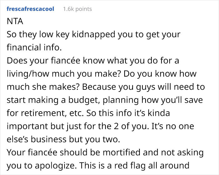 "They Were Giving Me Huge Red Flags": In-Laws Lock Their Son-In-Law In A Room With Them When He Doesn’t Reveal His Salary To Them "They Were Giving Me Huge Red Flags": In-Laws Lock Their Son-In-Law In A Room With Them When He Doesn’t Reveal His Salary To Them