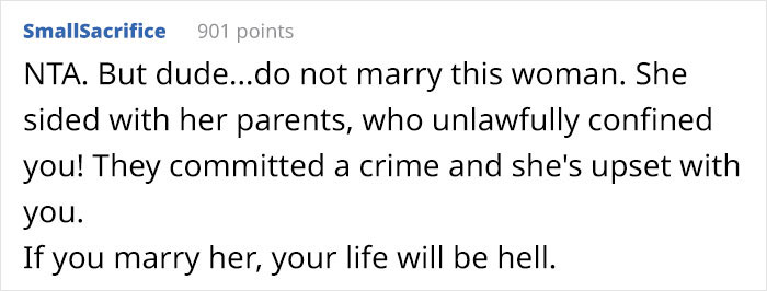 "They Were Giving Me Huge Red Flags": In-Laws Lock Their Son-In-Law In A Room With Them When He Doesn’t Reveal His Salary To Them "They Were Giving Me Huge Red Flags": In-Laws Lock Their Son-In-Law In A Room With Them When He Doesn’t Reveal His Salary To Them