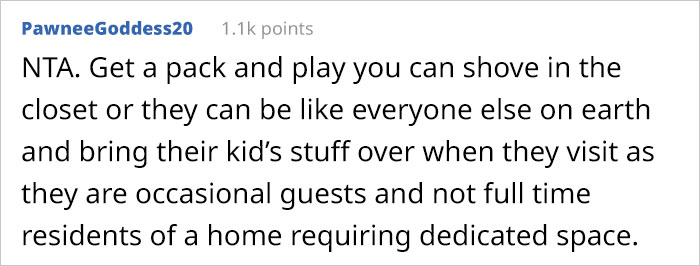 Woman Refuses To Kick Her Son Out Of His Room To Make Space For Full-Blown Nursery Her Daughter And SIL Are Demanding Woman Refuses To Kick Her Son Out Of His Room To Make Space For Full-Blown Nursery Her Daughter And SIL Are Demanding