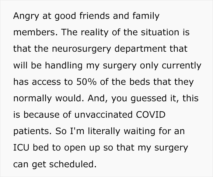 Woman With Brain Tumor Scared And Heartbroken Over The Fact She Can't Get It Removed Because Of Unvaccinated People Woman With Brain Tumor Scared And Heartbroken Over The Fact She Can't Get It Removed Because Of Unvaccinated People