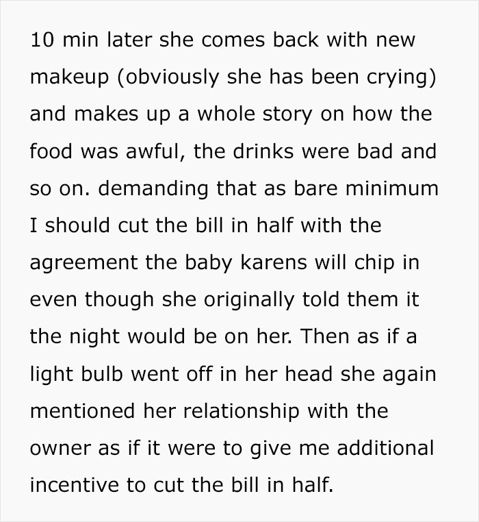 Karen Confuses The Restaurant Owner With A Waiter, Treats Him Like Garbage, Ends The Night With An Unexpected $4k Bill Karen Confuses The Restaurant Owner With A Waiter, Treats Him Like Garbage, Ends The Night With An Unexpected $4k Bill