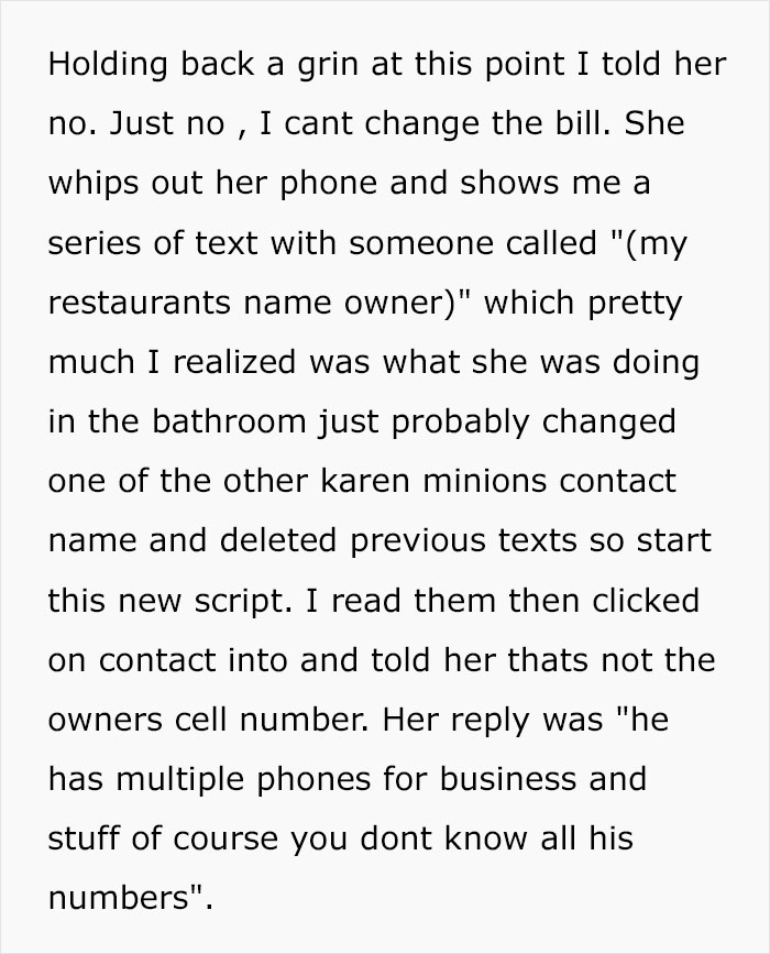 Karen Confuses The Restaurant Owner With A Waiter, Treats Him Like Garbage, Ends The Night With An Unexpected $4k Bill Karen Confuses The Restaurant Owner With A Waiter, Treats Him Like Garbage, Ends The Night With An Unexpected $4k Bill
