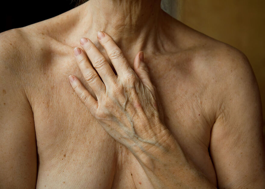 Hands On Chest From The Series 'Growing Old' By Marna Clarke