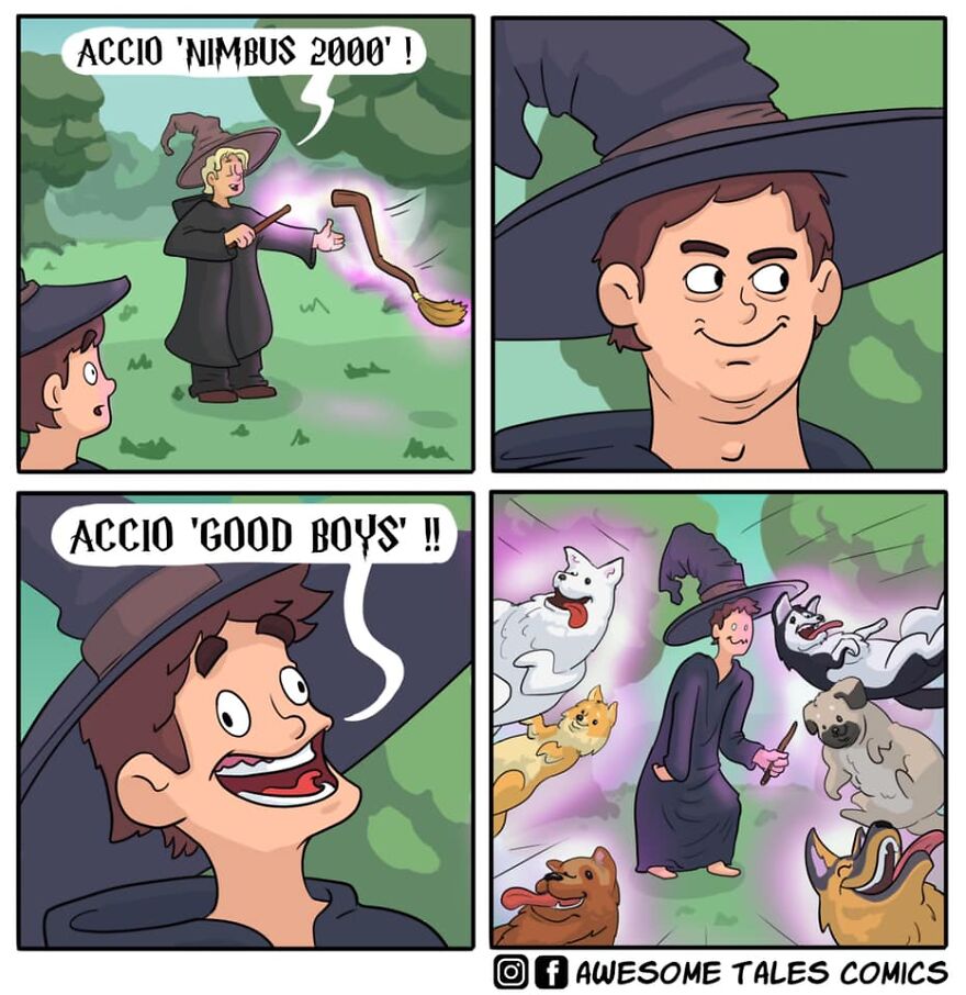 Artist Shows In Adorable Comics What The Afterlife Would Be Like (19 Comics)