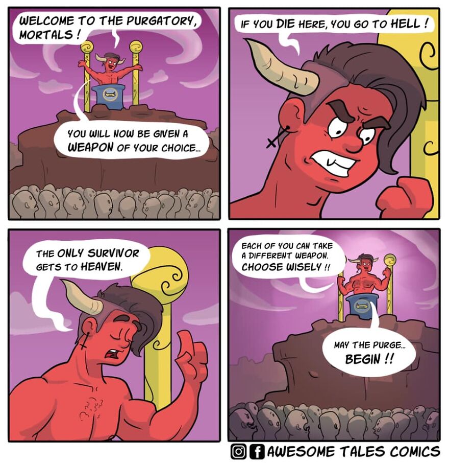 Artist Shows In Adorable Comics What The Afterlife Would Be Like (19 Comics)