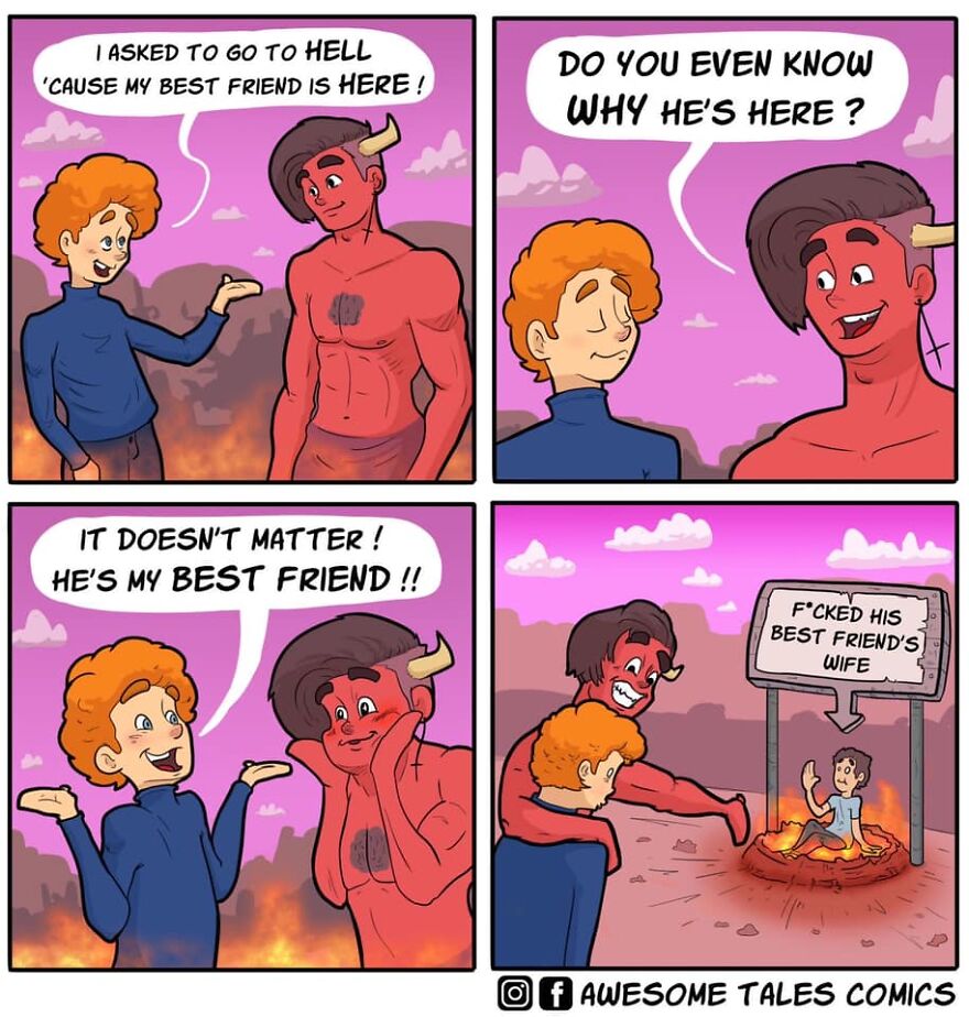 Artist Shows In Adorable Comics What The Afterlife Would Be Like (19 Comics)