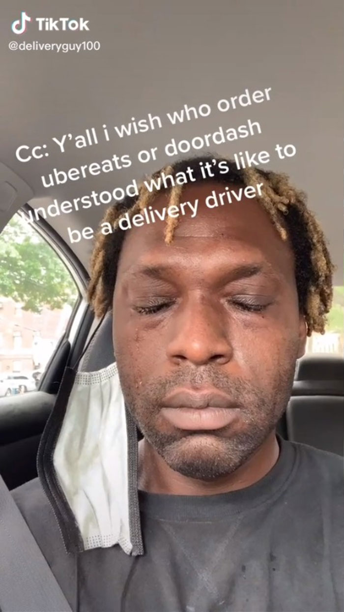 "I Wish People Understood What It's Like": Uber Eats Delivery Man Breaks Down, Shares Behind-The-Scenes Moment From His Car