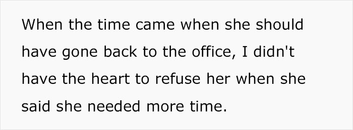 "AITA For Allowing My Wife To Extend Her Maternity Leave At My Company But Not One Of My Other Employees?" "AITA For Allowing My Wife To Extend Her Maternity Leave At My Company But Not One Of My Other Employees?"