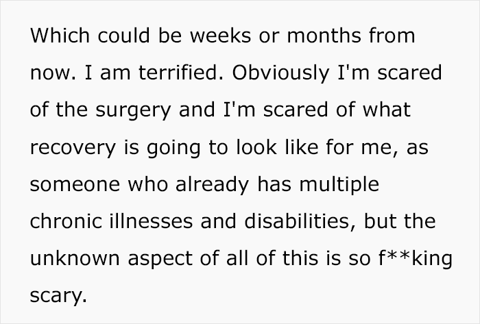 Woman With Brain Tumor Scared And Heartbroken Over The Fact She Can't Get It Removed Because Of Unvaccinated People Woman With Brain Tumor Scared And Heartbroken Over The Fact She Can't Get It Removed Because Of Unvaccinated People