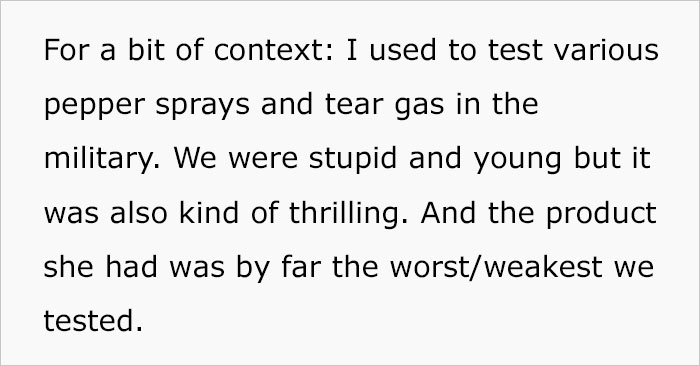 Guy Screws Up By Telling A Woman On Their First Date That Her Pepper Spray Is Useless Guy Screws Up By Telling A Woman On Their First Date That Her Pepper Spray Is Useless