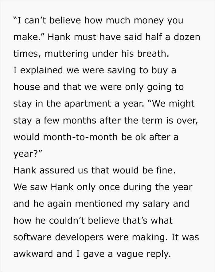 Jealous Of This Guy's Income, Landlord Raises The Rent By $500, Regrets It A Few Years Later Jealous Of This Guy's Income, Landlord Raises The Rent By $500, Regrets It A Few Years Later