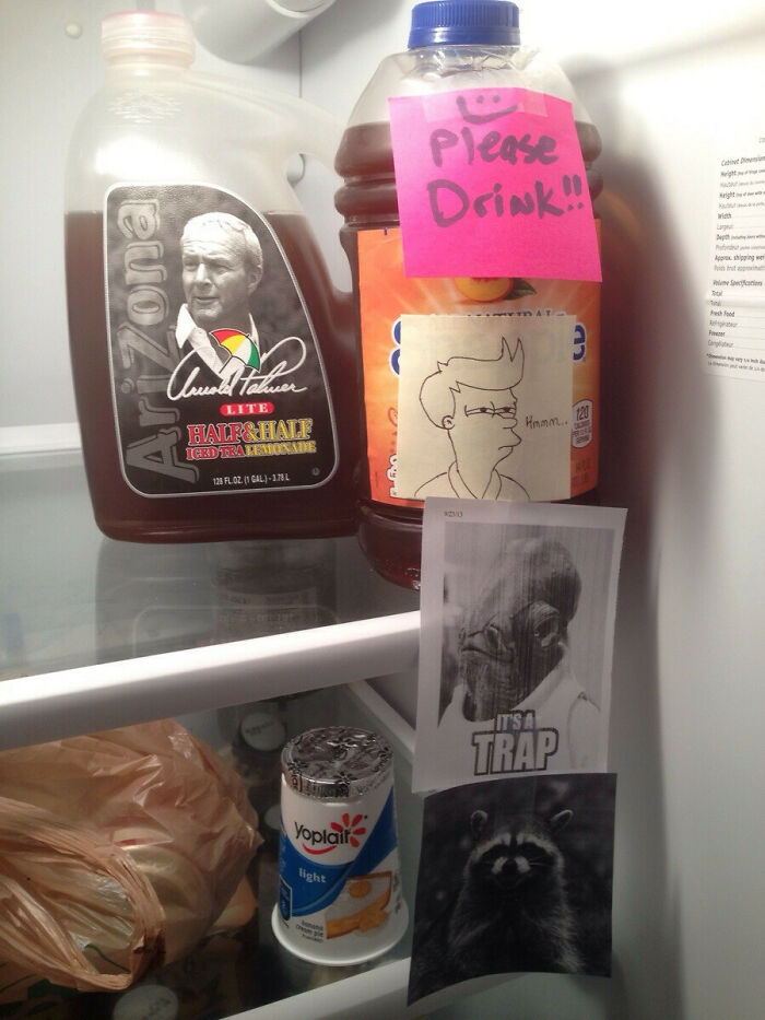 So This Is Happening In The Fridge At Work