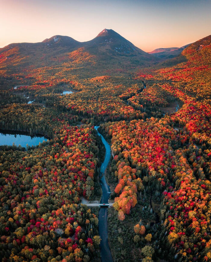 Autumn In Maine, USA