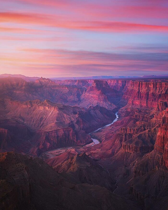 Pastel Dusk Over The Grand Canyon