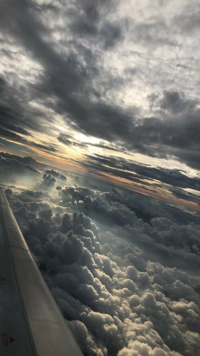 Picture Of The Sky From A Plane
