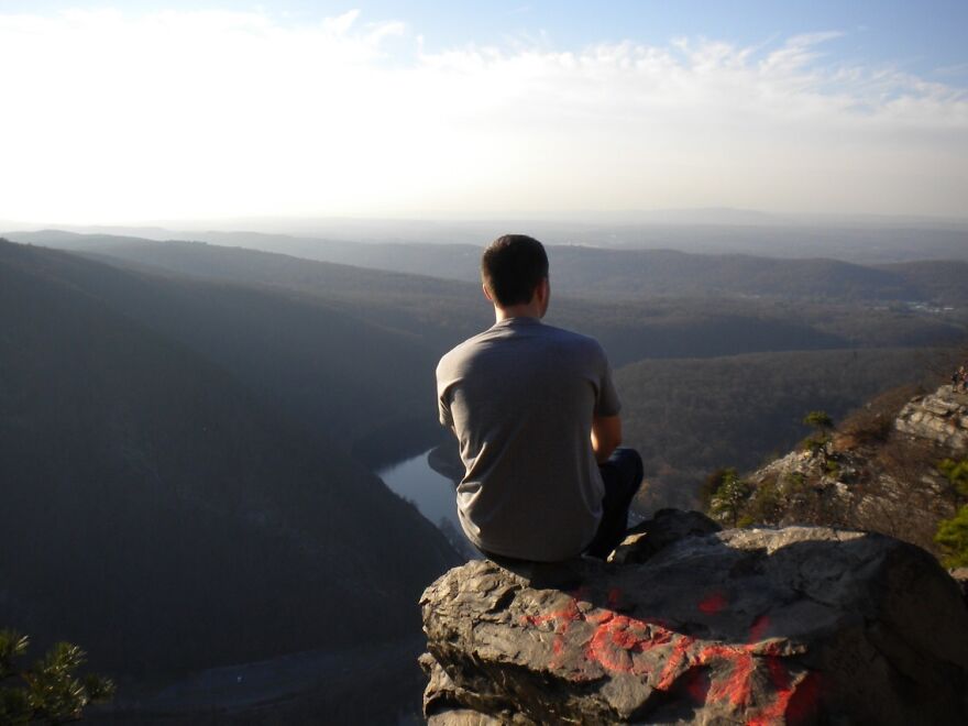 Took This Photo Atop Mount Tammany, Part Of The Appalachian Trail In New Jersey