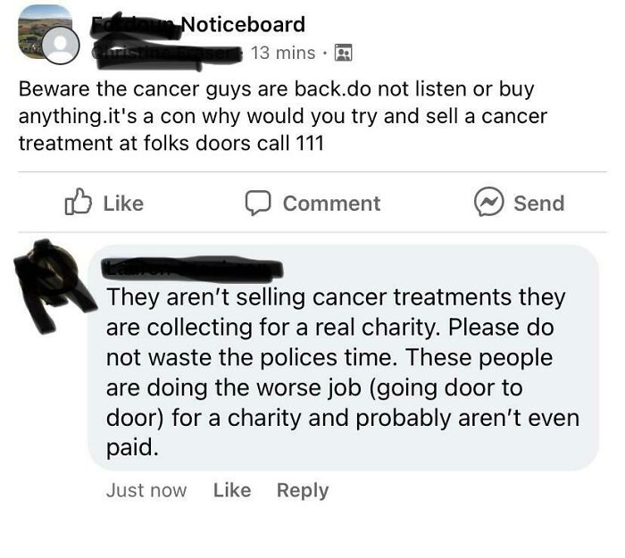 Had People Collect For A Cancer Charity On Our Street (They Were Very Polite)