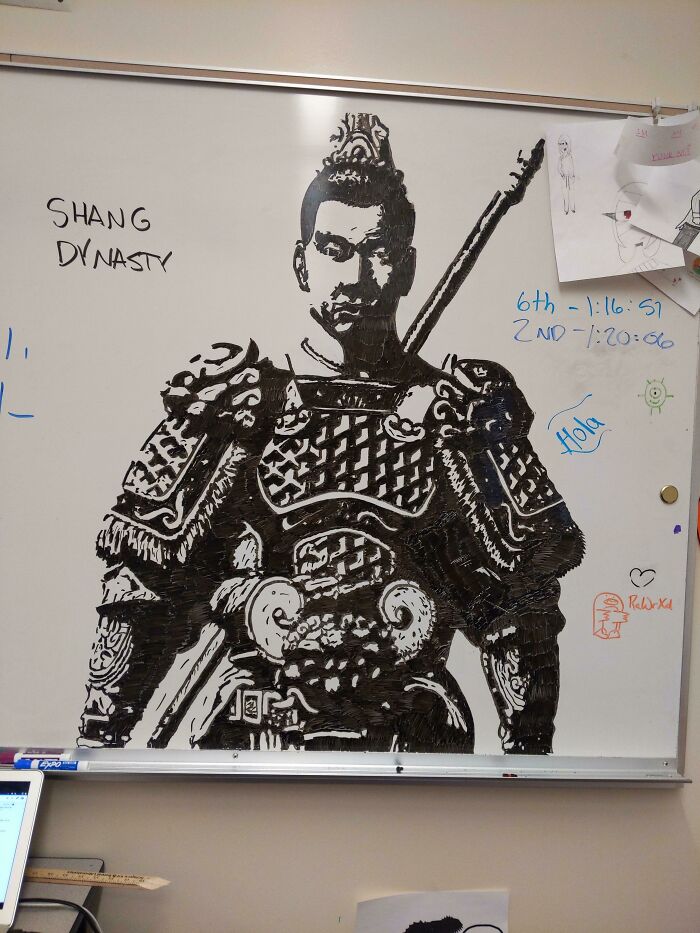 This Drawing That My History Teacher Did On The Whiteboard