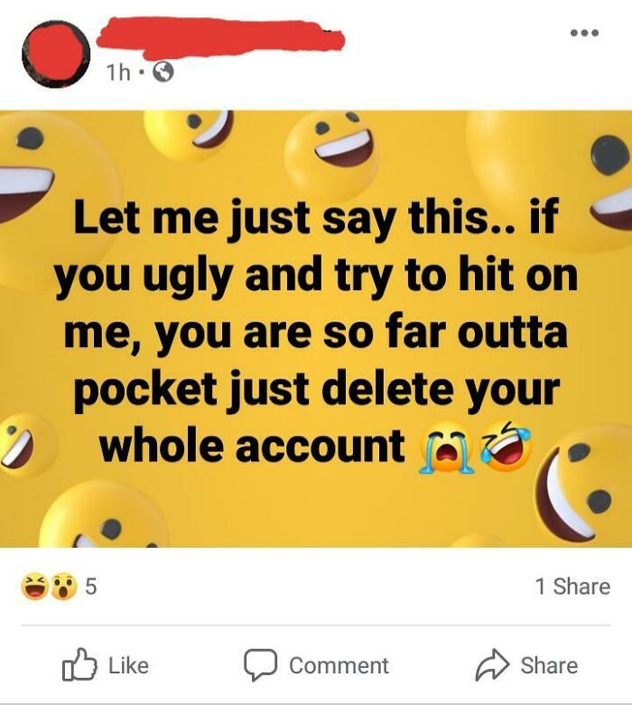 No Social Media If "You Ugly"