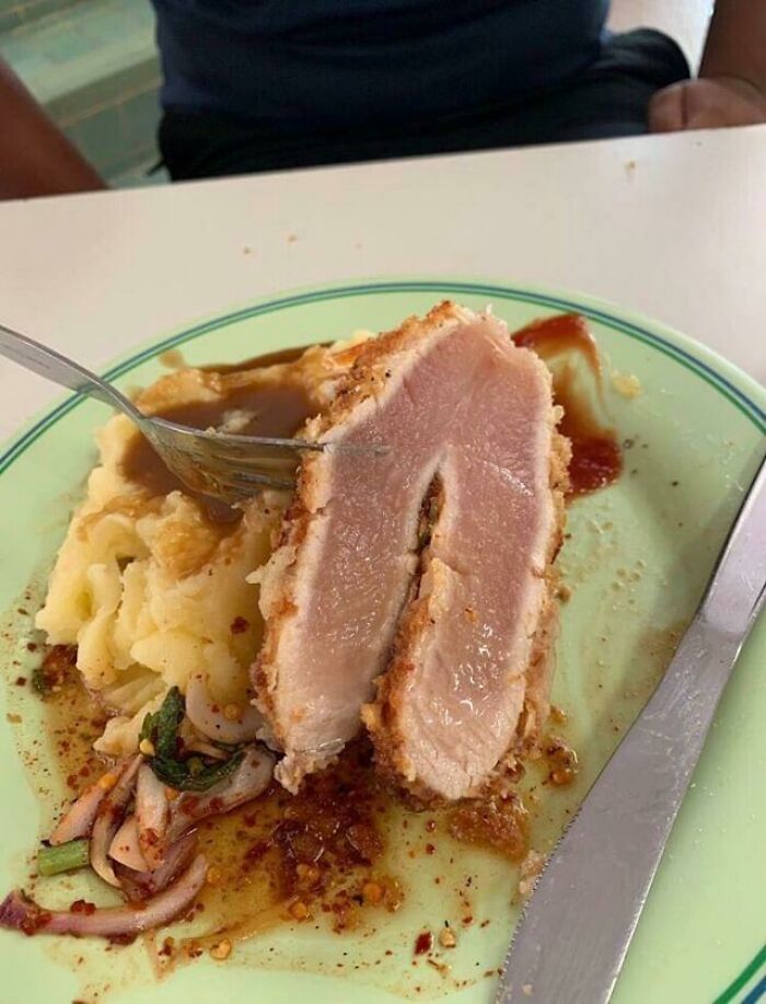 Raw Chicken In My International School In Thailand