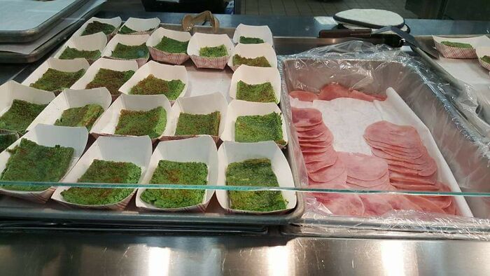 Elementary School "Green Eggs And Ham". This Is USA, It Was For Dr. Seuss' Birthday