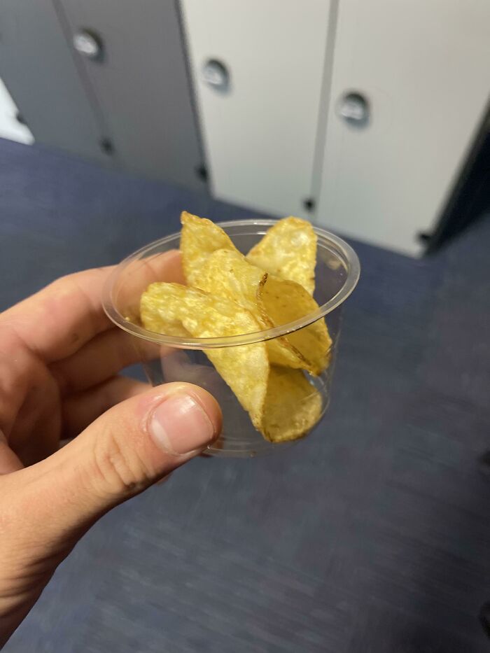 Genuinely How My School Packages Their Chips. They Just Gave Me Four. I’m In The UK