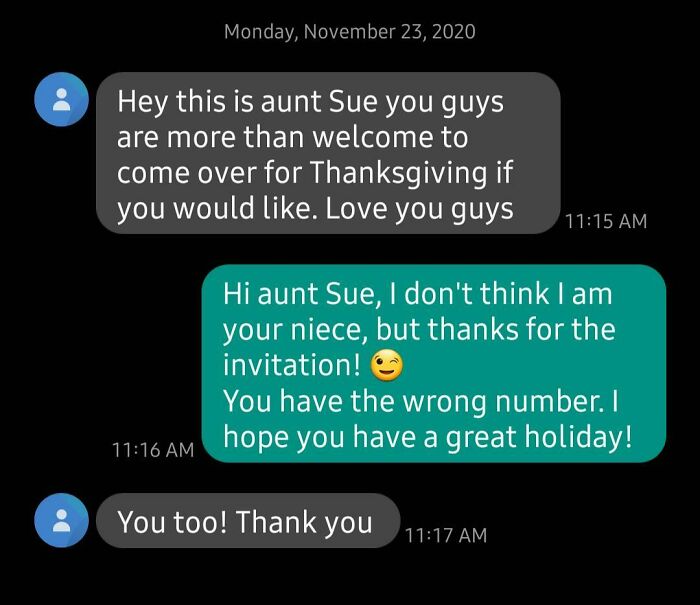 I Was Having A Bad Day, But "Aunt Sue" Here Made Me Smile