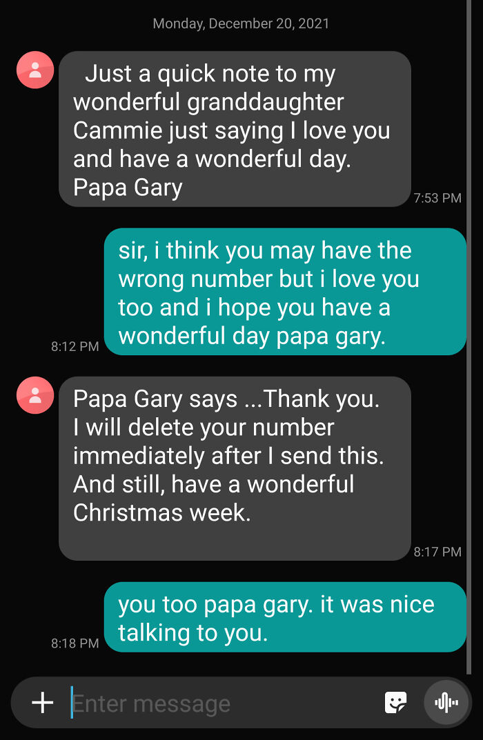 Thanks Papa Gary