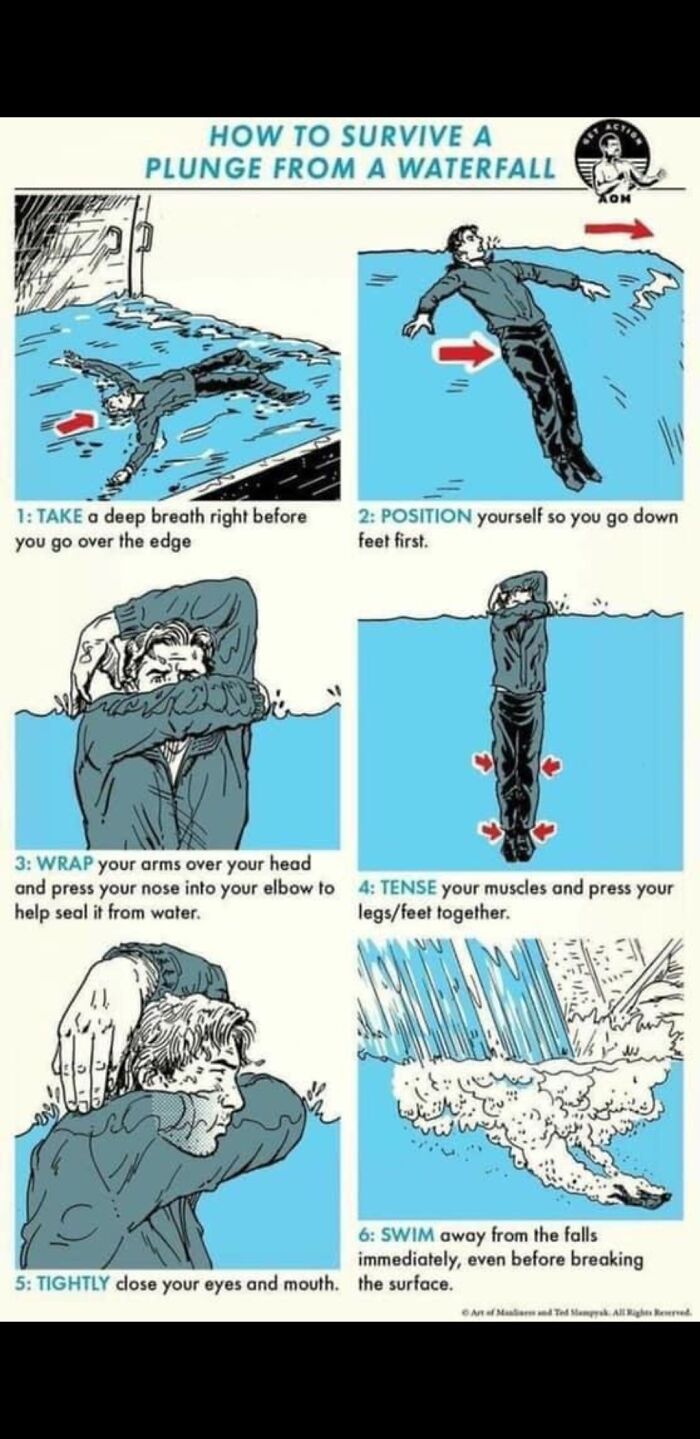 How To Survive Falling Over A Waterfall