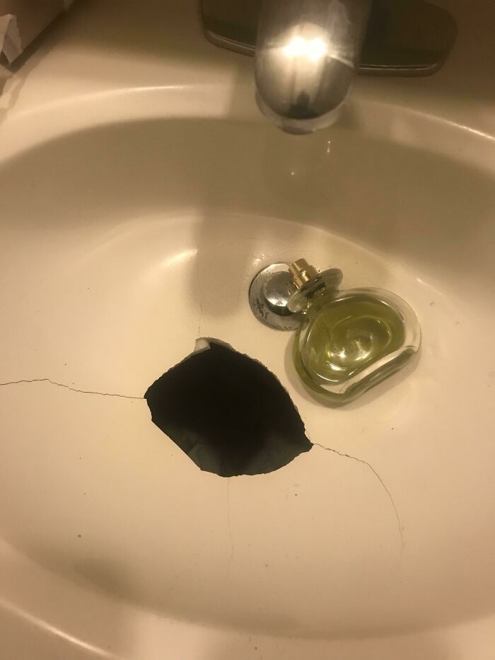 Dropped My Cologne In My Sink