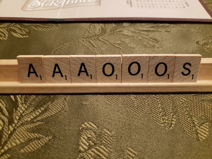 My Hand In Scrabble Right Now
