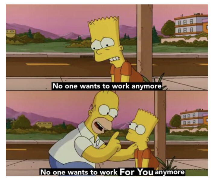 Nobody Wants To Work Anymore (Not Oc)