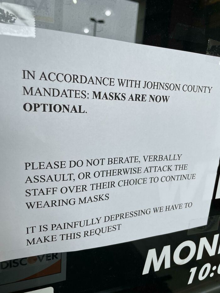 On The Front Door Of A Local Liquor Store