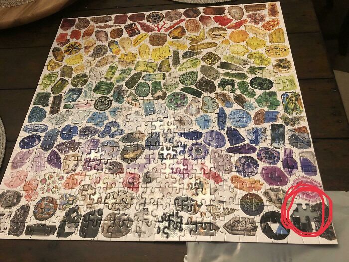Just Finished A Brand New Out Of The Box 500-Piece Puzzle