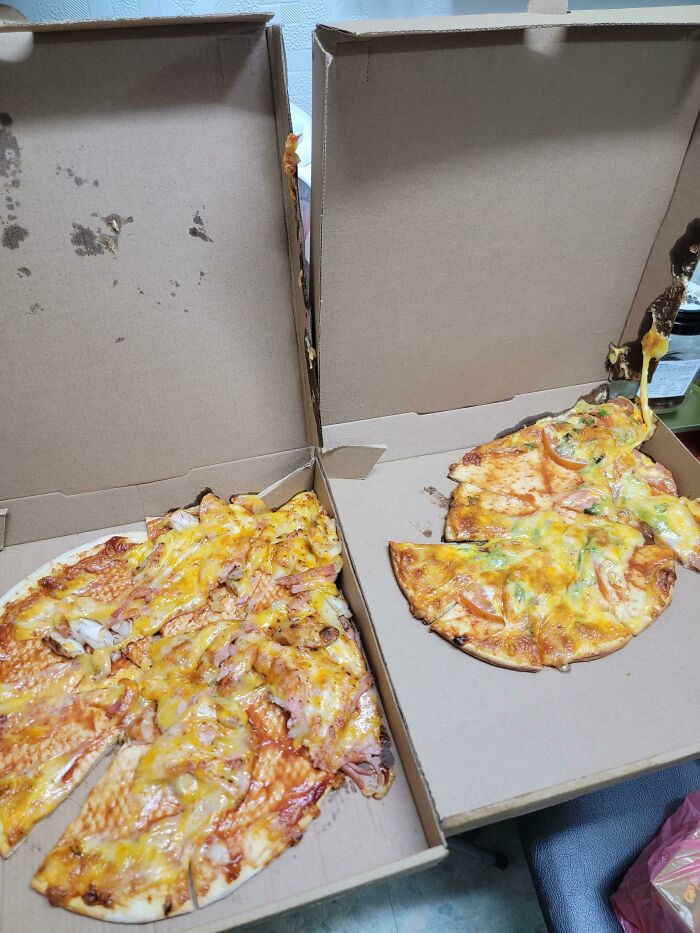 Ordered Pizzas From A New Restaurant With Absolutely Zero Ratings And Got Them Like This