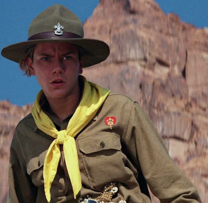 In Indiana Jones And The Last Crusade (1989), The Heart Insignia On Indy's Chest Is A Life Scout Badge. Life Scout Is The Second-Highest Rank In The Boy Scouts
