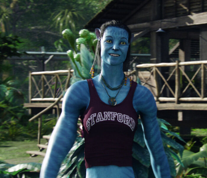 In Avatar (2009), Grace Wears A Stanford Tank Top In Her Avatar Form. This Was Added By Sigourney Weaver As A Reference To Her Alma Mater. She Graduated From Stanford In 1972
