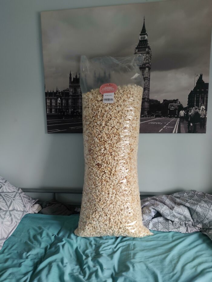 So I Ordered Some Popcorn From Amazon. Always Check The Size First