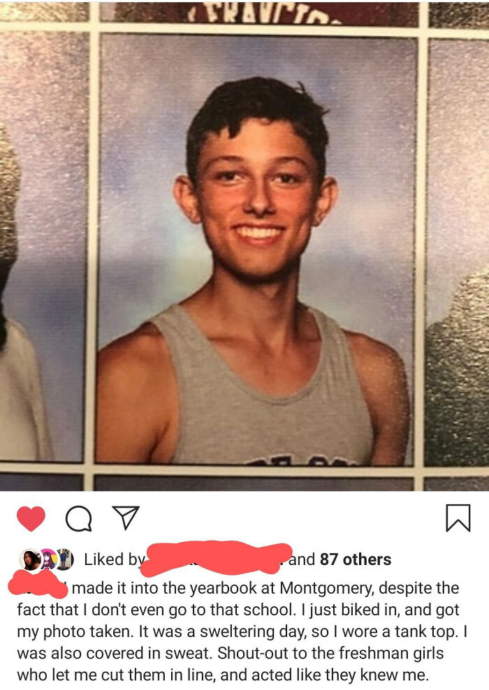 In A Yearbook Of A School He Doesn't Go To