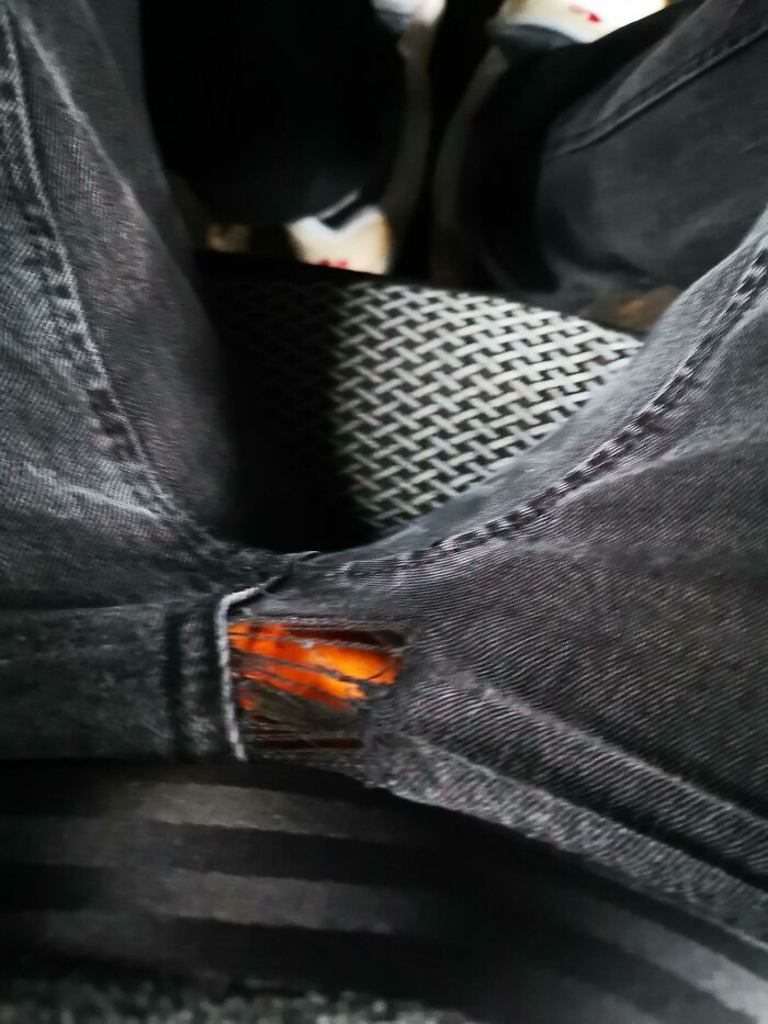 Just Slipped On Ice And Tore My Favourite Jeans. Now I Gotta Go A Whole Shift At Work With My Bright Orange Boxers On Show
