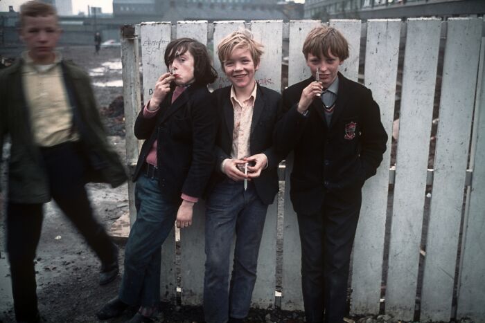 British Schoolboys Holding Discarded Syringes, 1970s. "We Used To Play With These In School All The Time Because They Were Like Mini Water Pistols (Without The Needle)." 