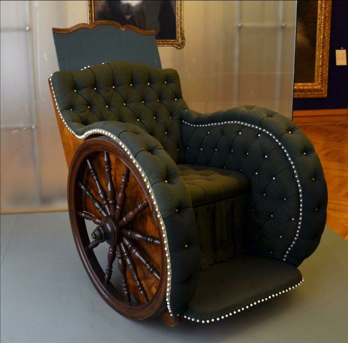 Wheelchair Made For Holy Roman Empress Elisabeth Christine Of Brunswick-Wolfenbüttel, 1740