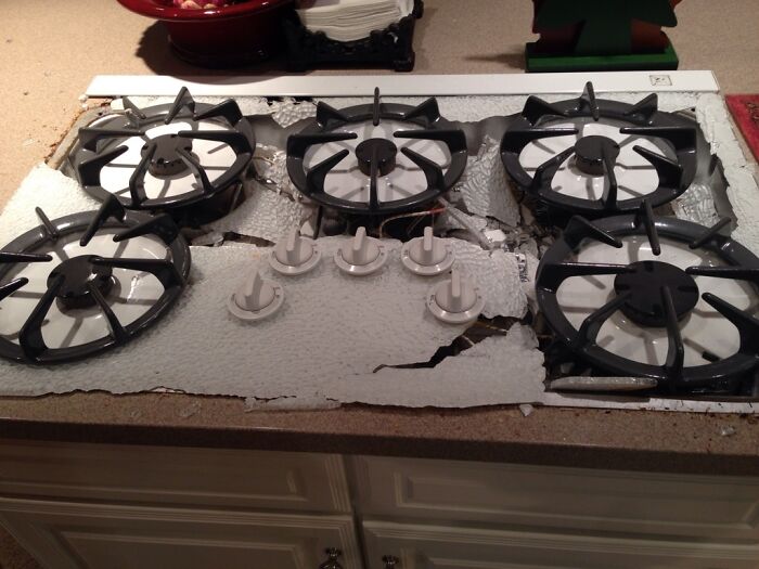 Was Cooking Dinner When My Stove Top Randomly Exploded