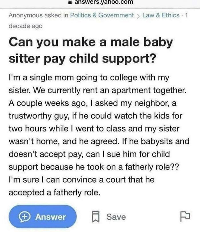 Broke Single Mother