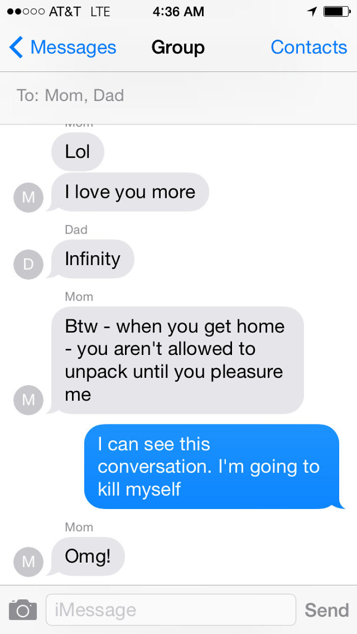 It's Great That My Parents Still Love Each Other After 30 Years, But I Wish My Mom Knew How Group Messaging Works