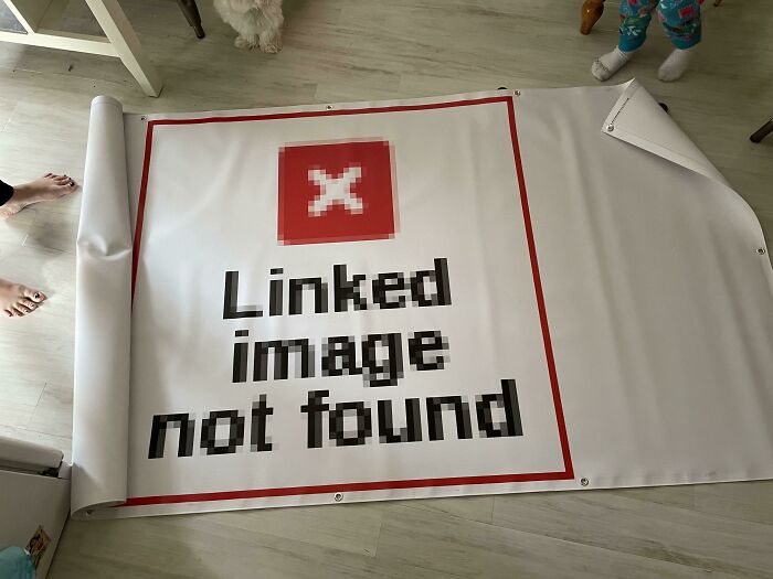 My Wife Just Got This Huge Banner For Work. Perfect