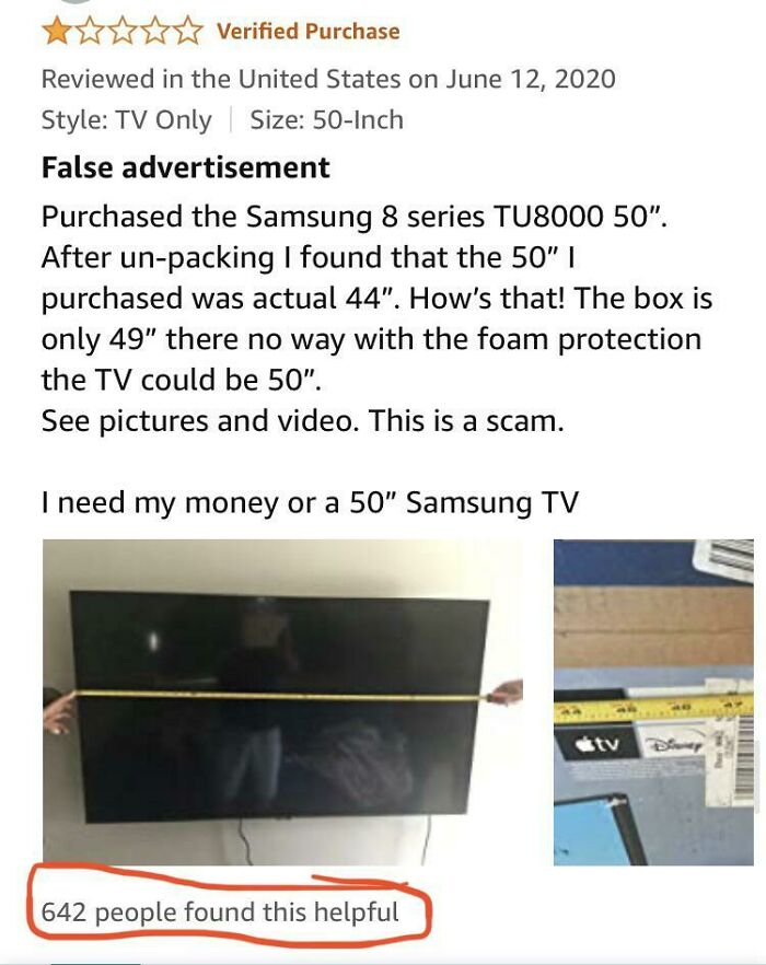 642 People Think This Is How Tvs Are Measured