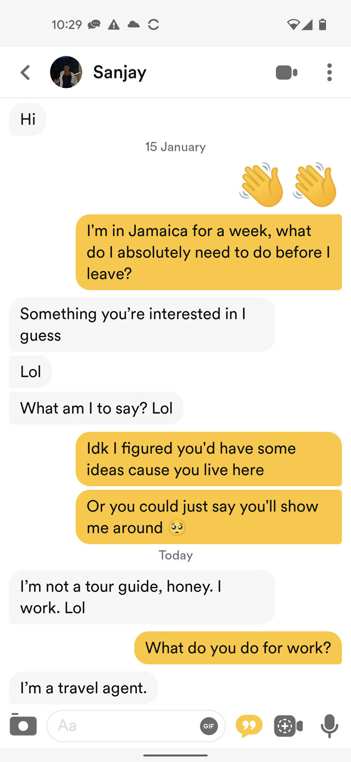 This A Little Infuriating Exchange On A Dating App