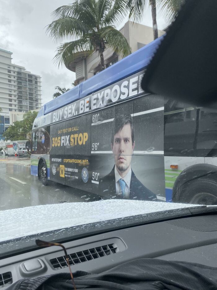 My Friend Works As An Extra In Movies And Does Stock Photography.... Just Saw Him Pictured As A Sex Offender On A Bus In Florida